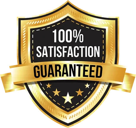 100 percent satisfaction guaranteed shield